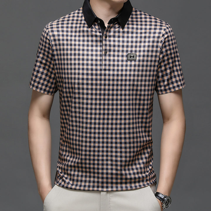 Herren Karomuster Poloshirt Echoarchiv
