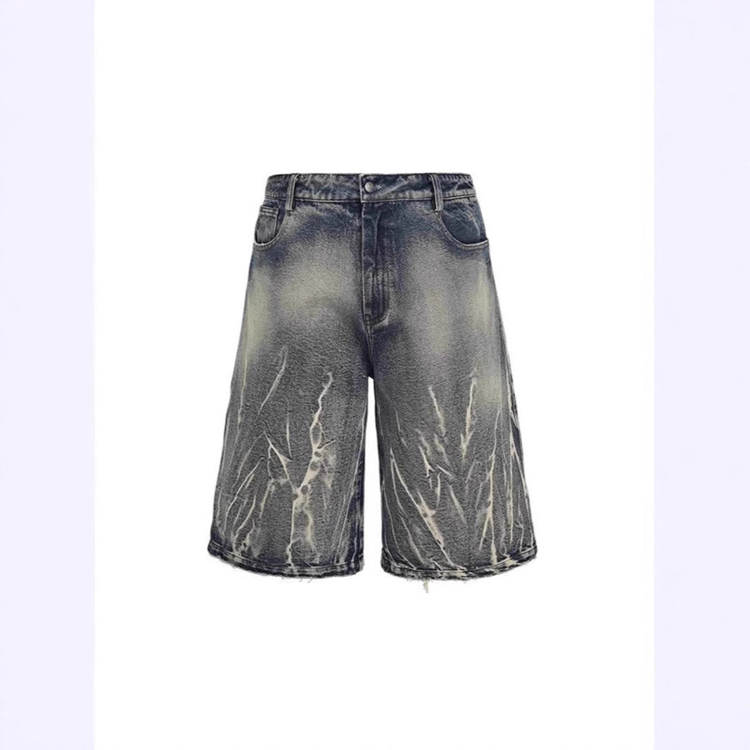 Herren modische Baggy-Shorts im Used-Look Echoarchiv