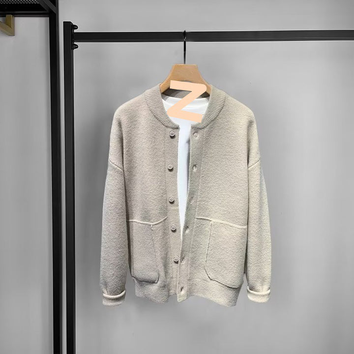 Damen Bequemer Cardigan mit Knopfleiste und Taschen – Veloura