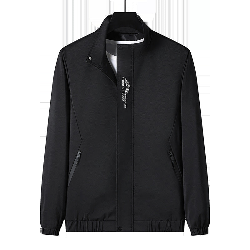Herren Leichte Sportjacke mit hohem Kragen Echo Archiv