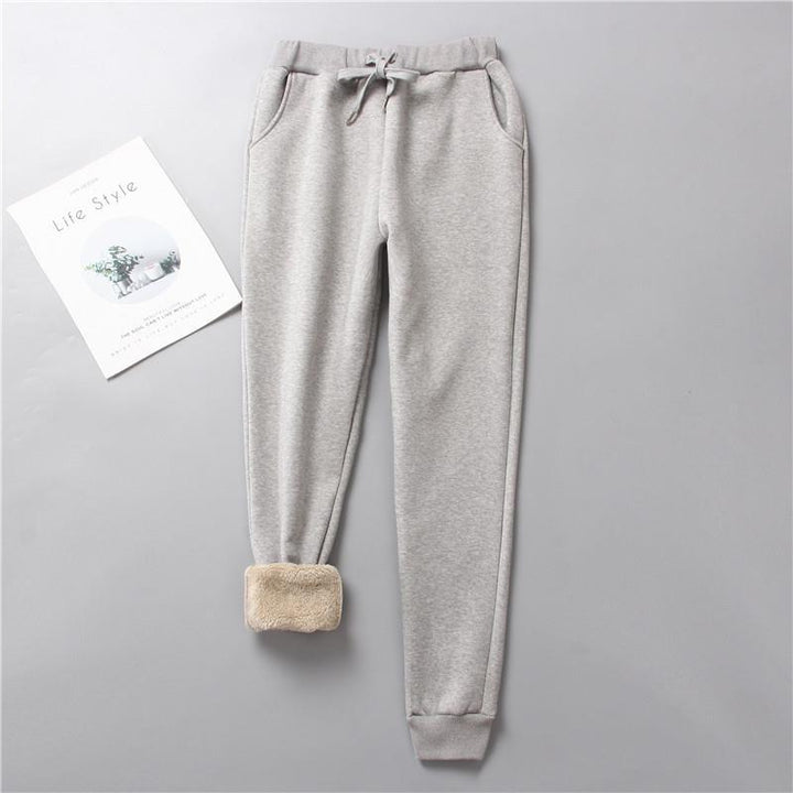 Damen nan gefütterte Therm-Jogginghose mit Kordelzug, seitlichen Eingrifftaschen und schmalem Bein Echo Archiv