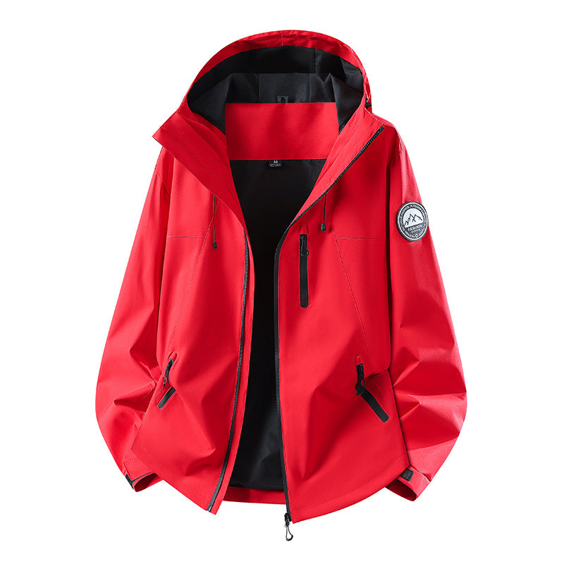 Herren Wasserdichte Softshell-Jacke mit Kapuze und atmungsaktiver Membran Echoarchiv