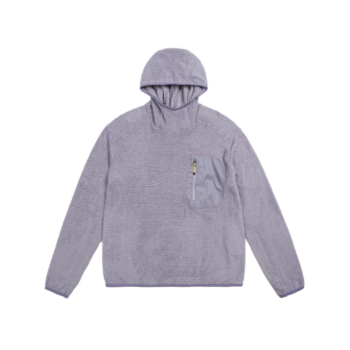 Unisex kuscheliger Kapuzen-Fleecepullover mit Brust-Reißverschlusstasche und elastischem Saum Echoarchiv