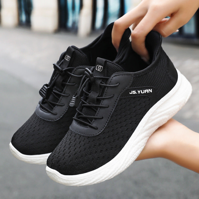 Damen nan leichter Strick-Sneaker mit elastischem Sockeneinstieg, Schnellzug-Schnürung und gedämpfter EVA-Zwischensohle Echo Archiv
