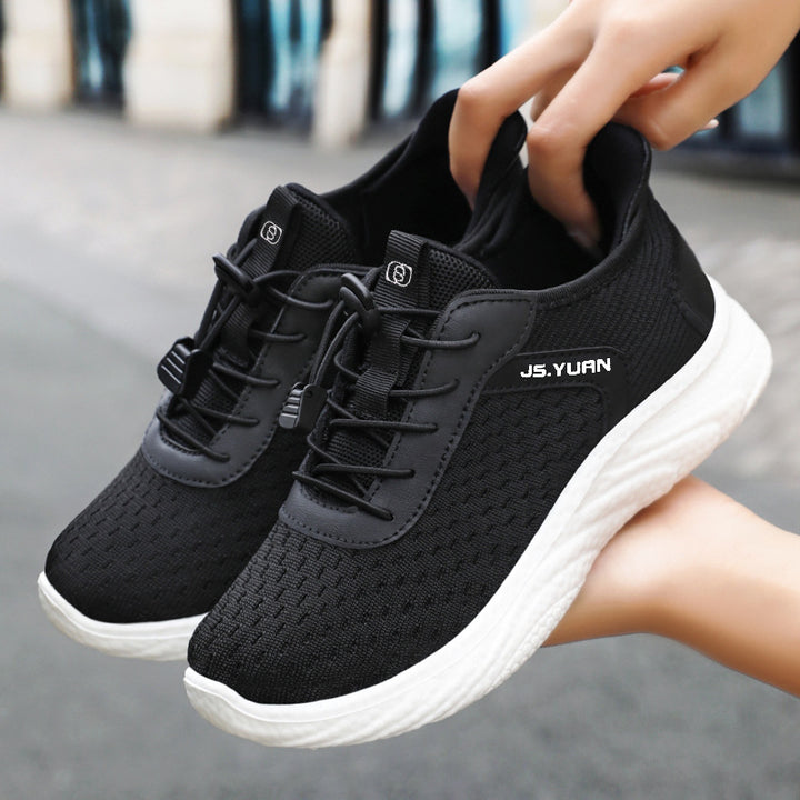 Damen nan leichter Strick-Sneaker mit elastischem Sockeneinstieg, Schnellzug-Schnürung und gedämpfter EVA-Zwischensohle Echo Archiv