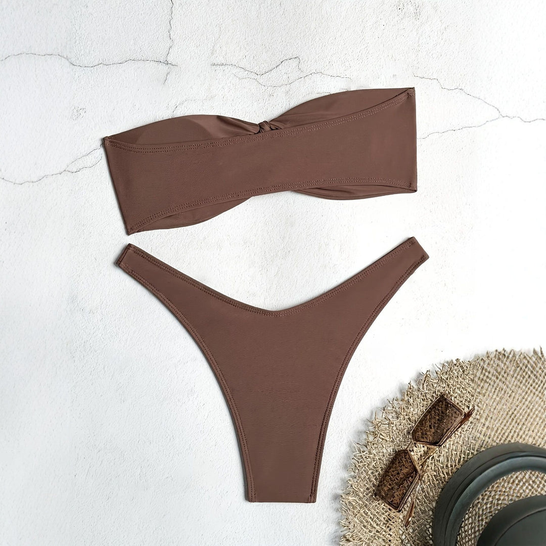 Damen Bandeau-Bikini mit innovativem Knotendesign Echo Archiv