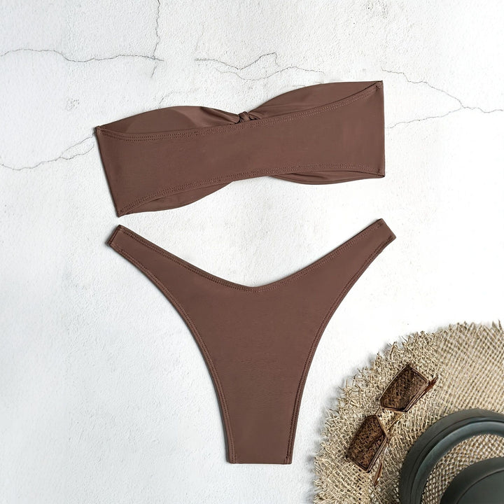 Damen Bandeau-Bikini mit innovativem Knotendesign Echo Archiv