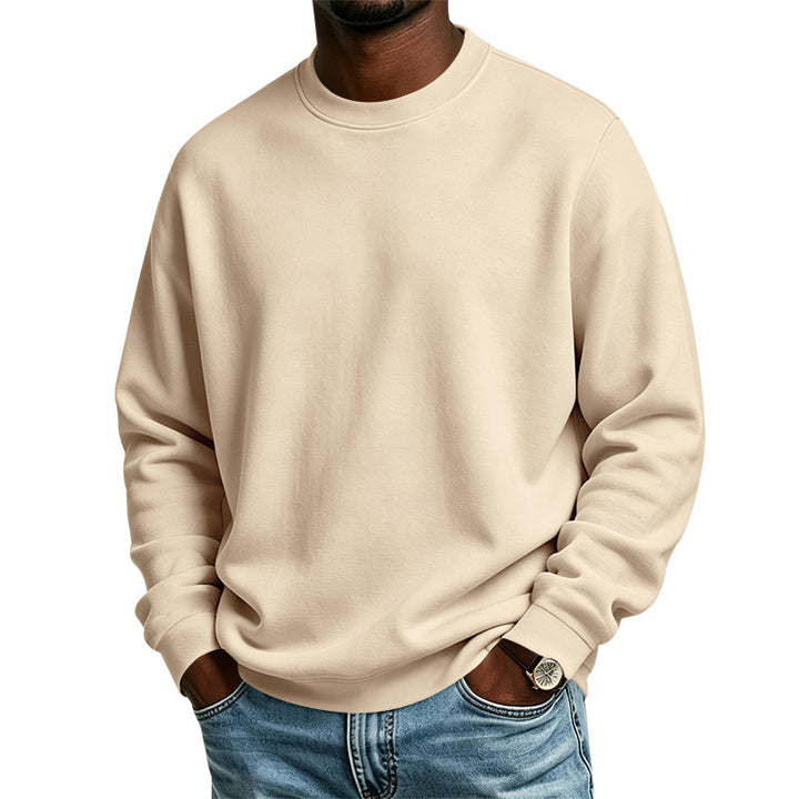 Herren Oversize-Sweatshirt mit Rundhalsausschnitt, weicher French-Terry und Rippbündchen Echoarchiv