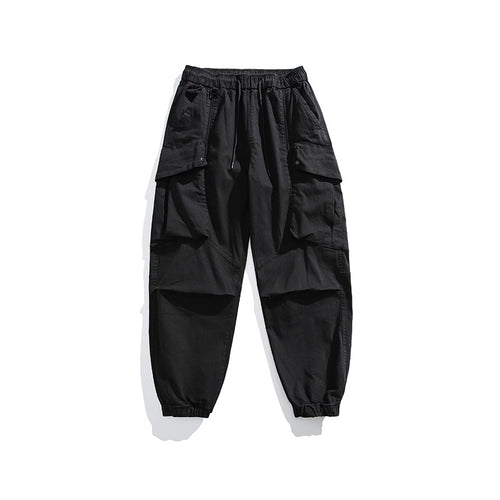 Herren Utility-Cargo-Hose mit elastischem Bund, Multifach-Taschen und Gummbündchen Echo Archiv