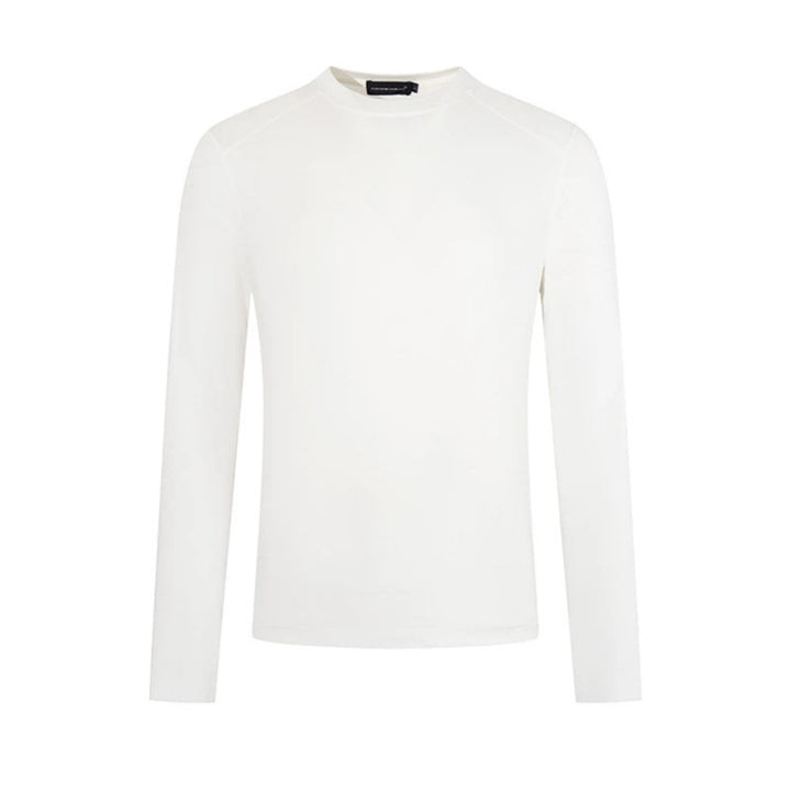 Herren Feinstrick-Pullover mit Rundhalsausschnitt aus Merinowolle Echoarchiv