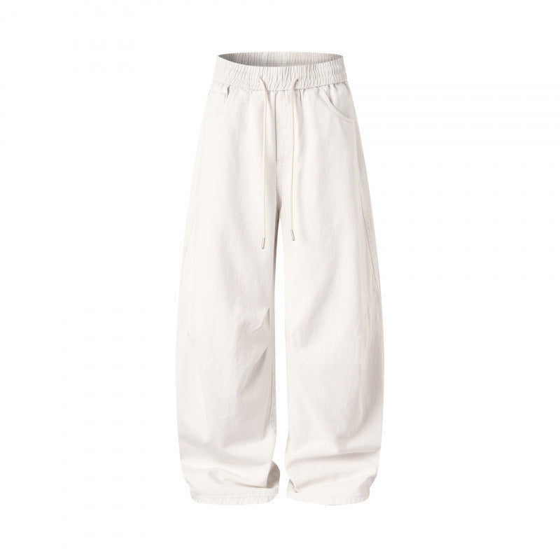[Damen] Weite Culotte‑Hose mit hohem Elastikbund, Tunnelzug und Eingrifftaschen Echo Archiv