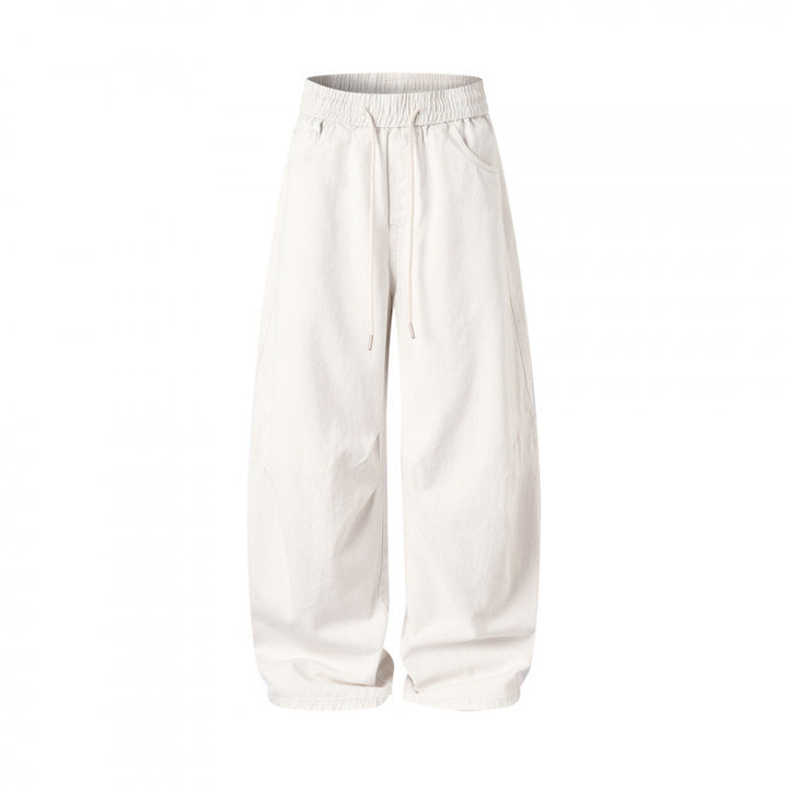 [Damen] Weite Culotte‑Hose mit hohem Elastikbund, Tunnelzug und Eingrifftaschen Echo Archiv