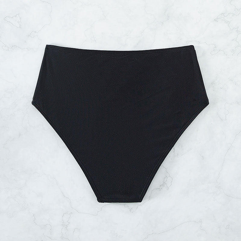 Damen Hochtaillierte Bikinihose mit elegantem Gold-Element Echo Archiv