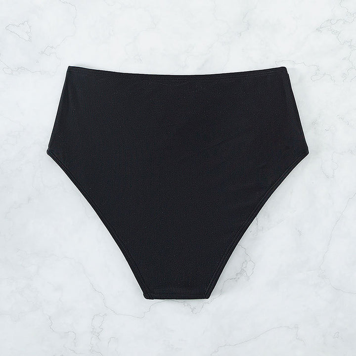Damen Hochtaillierte Bikinihose mit elegantem Gold-Element Echo Archiv