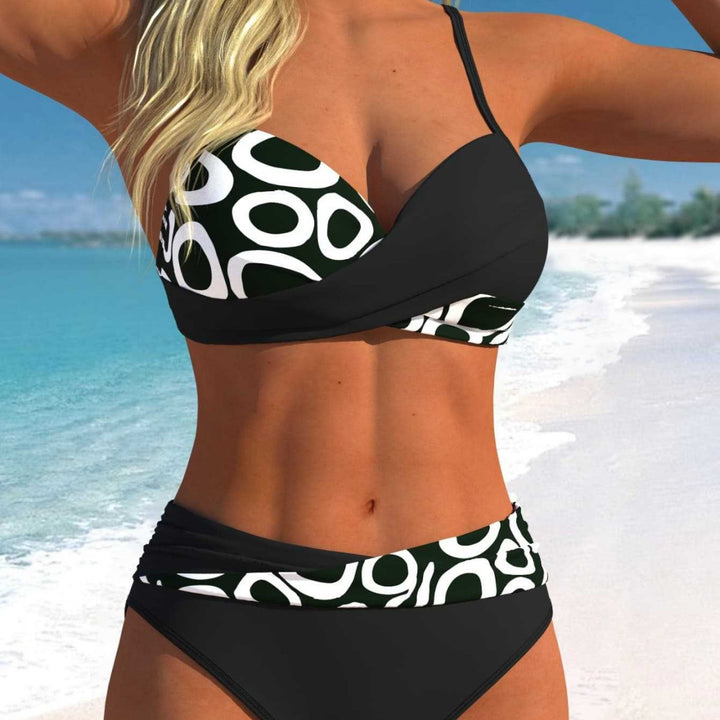 Damen Bikini-Set mit verführerischem Wickeldesign und hübschem Muster Echo Archiv