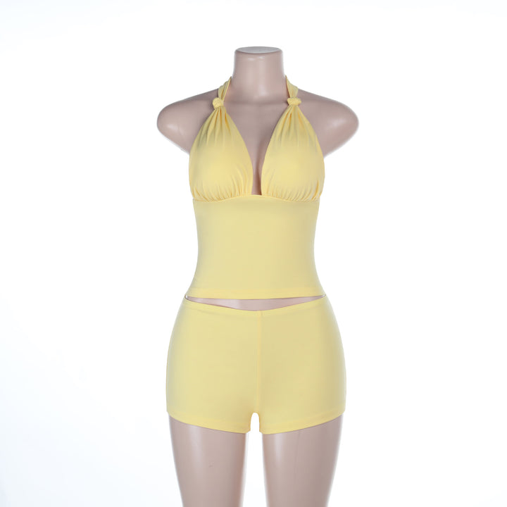 Damen Zweiteiliges Badeanzug-Set mit schickem Oberteil und figurfreundlicher Shorts Echo Archiv