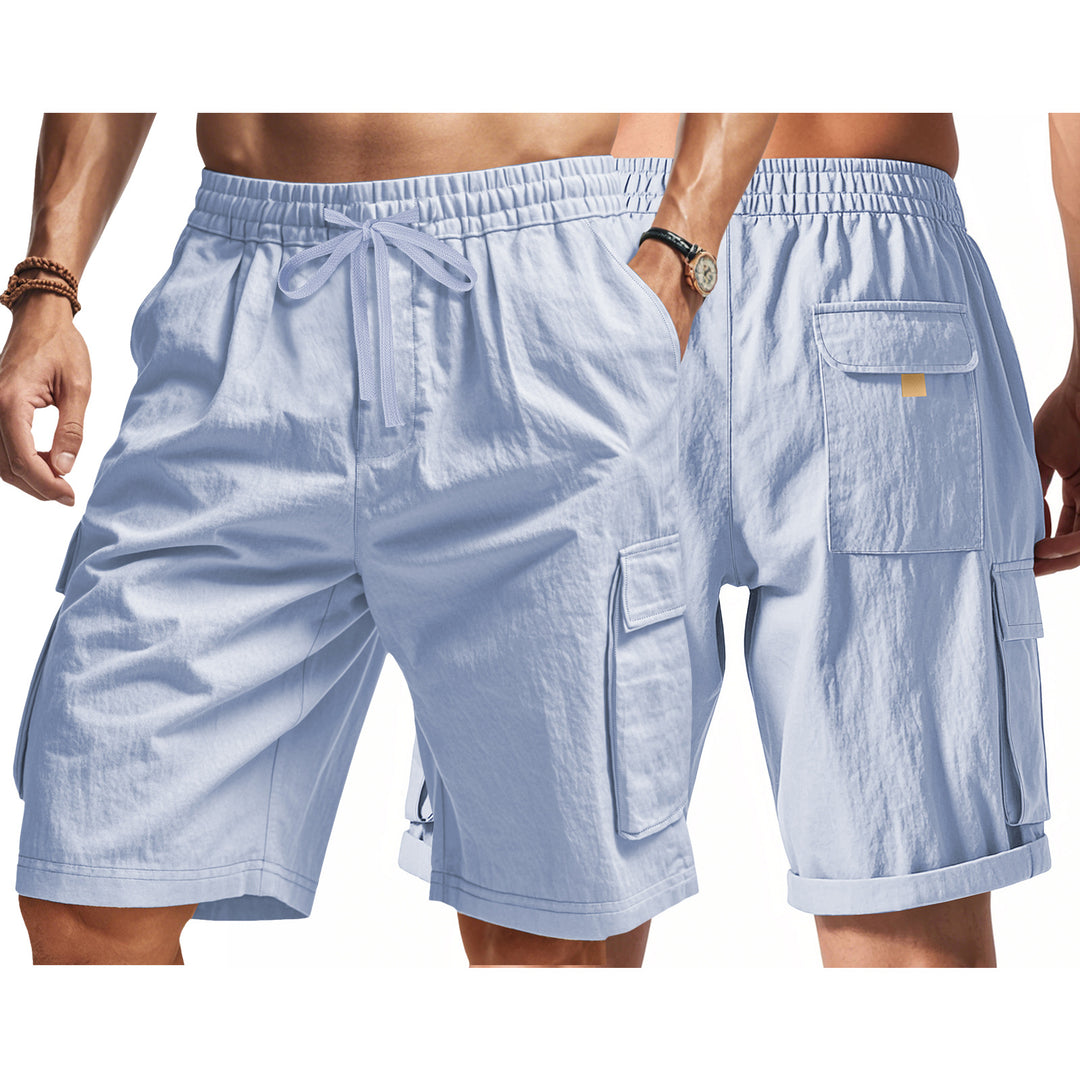 Herren strapazierfähige Cargo-Shorts mit elastischem Bund und praktischen Seitentaschen Echoarchiv
