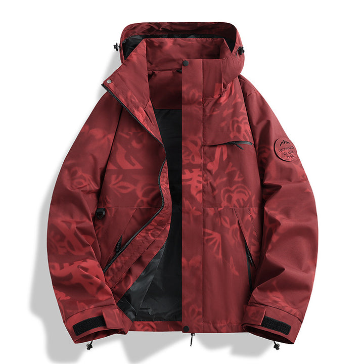 Herren Wasserabweisende Outdoorjacke Echo Archiv