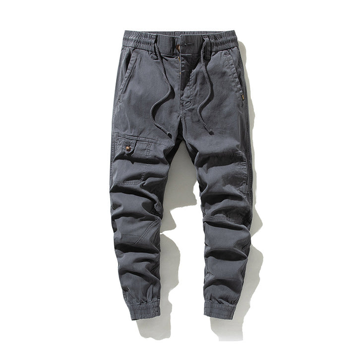 Herren Moderner Utility-Jogger mit elastischem Komfortbund, Kniepaneelen und Cargotasche Echo Archiv