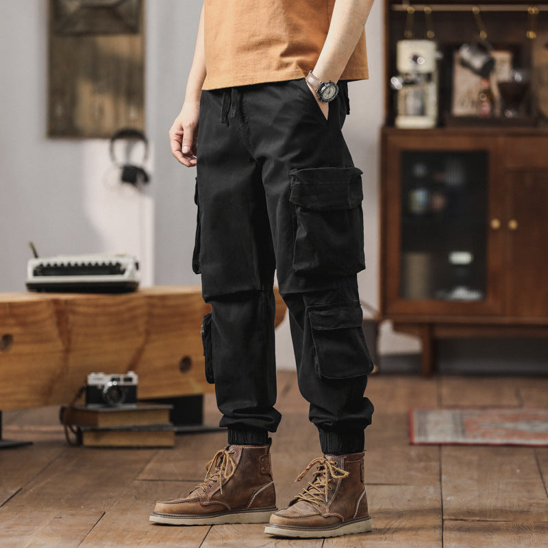 Herren Cargo-Joggerhose im Utility-Workwear-Stil mit Tunnelzugbund, elastischen Bündchen und Multifunktionstaschen Echo Archiv