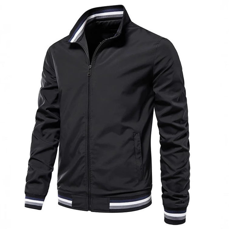 Herren modische Bomberjacke mit elastischen Bündchen Echoarchiv