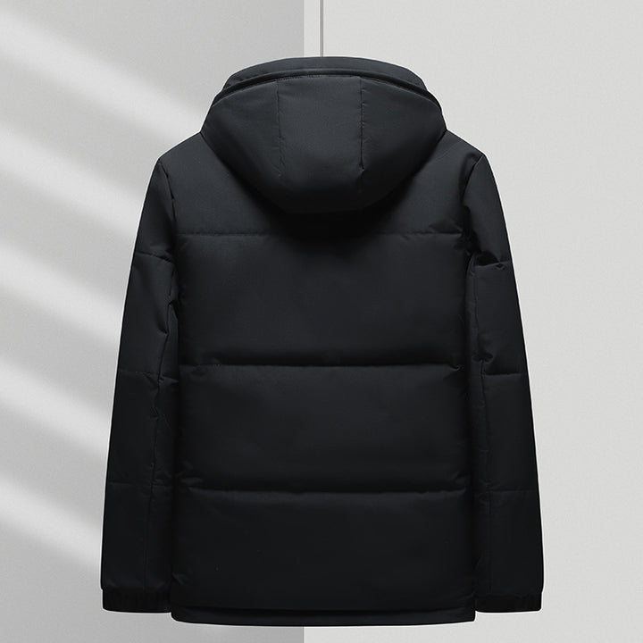 Herren Thermo‑Steppjacke mit weichem Teddyfutter, integrierter Kapuze & verdecktem Zwei‑Wege‑Reißverschluss Echoarchiv