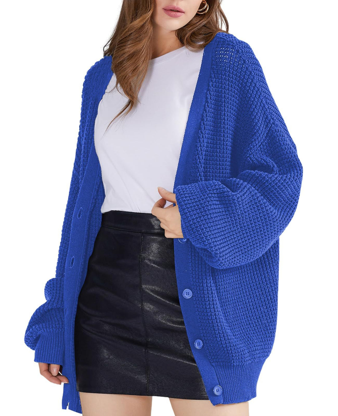 Damen Grobstrick Cardigan – Veloura