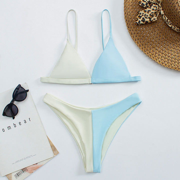 Damen Triangel-Bikini mit harmonischem Farbkontrast Echo Archiv