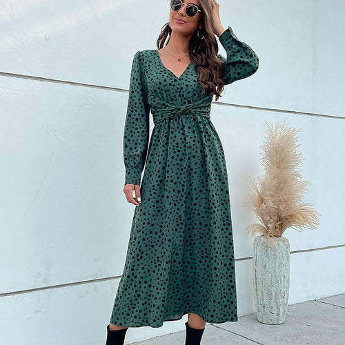 Damen Florales Maxikleid mit Wickeloptik Echo Archiv