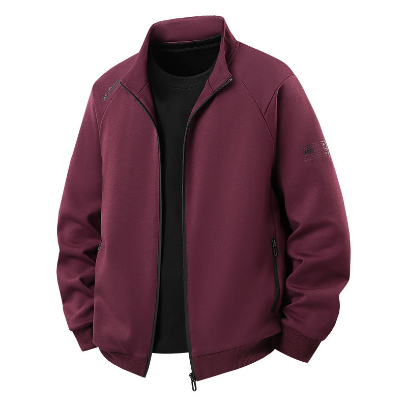 Herren Leichter Freizeit-Trainingsanzug-Set mit Reißverschlussjacke, elastischer Bund & Reißverschlusstaschen Echoarchiv