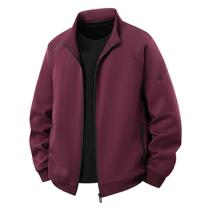 Herren Leichter Freizeit-Trainingsanzug-Set mit Reißverschlussjacke, elastischer Bund & Reißverschlusstaschen Echoarchiv