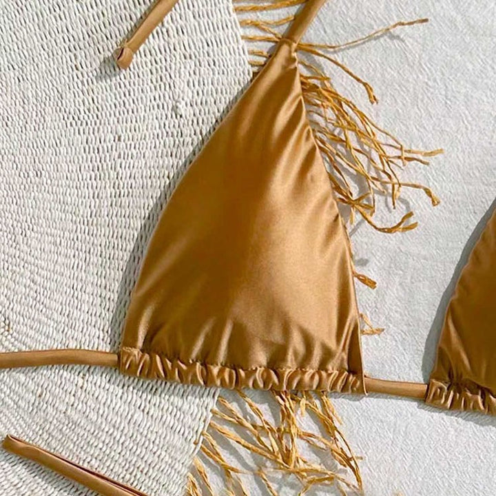 Damen Triangel-Bikini mit verstellbaren Trägersystem und raffinierten Rüschendetails Echo Archiv