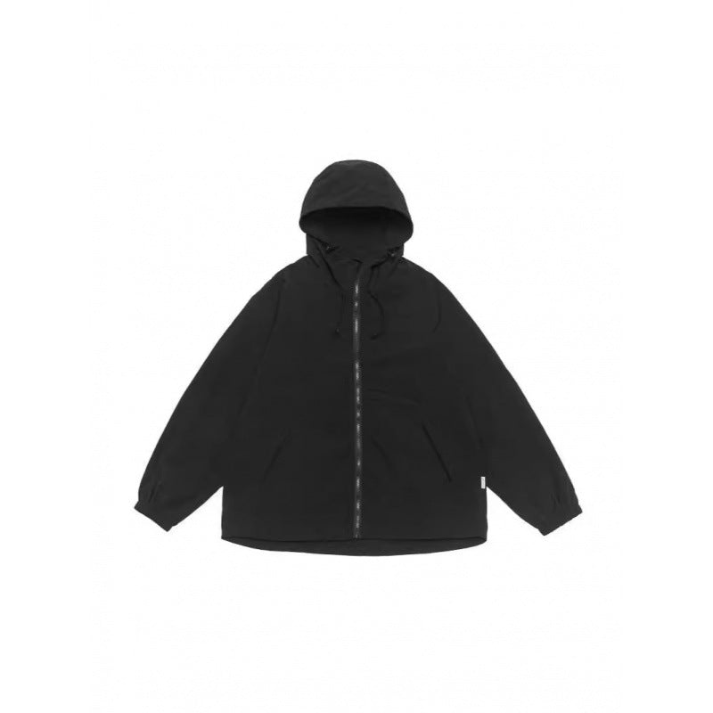 Unisex Weitgeschnittene Kapuzenjacke im Parka‑Style mit verlängertem Rückenteil und Tunnelzug Echo Archiv