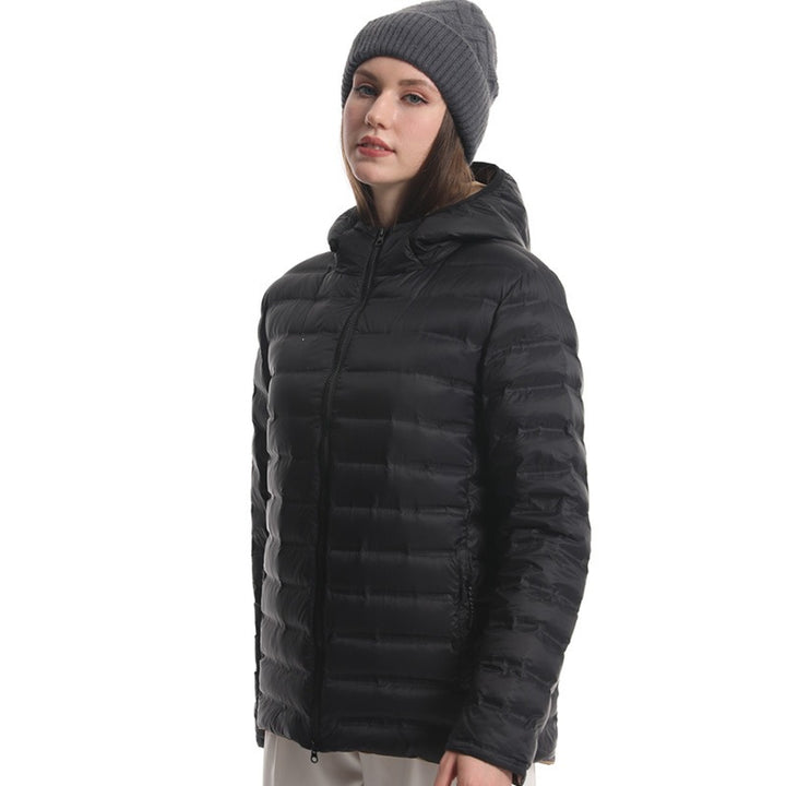 Damen leichte Steppjacke mit Kapuze Echo Archiv