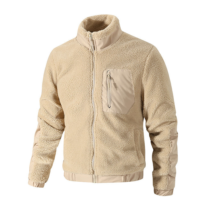 Herren Kuschelige Fleecejacke mit hohem Kragen Echo Archiv