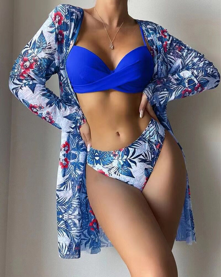 Damen Bikini-Set mit floralem Cover-Up Echo Archiv