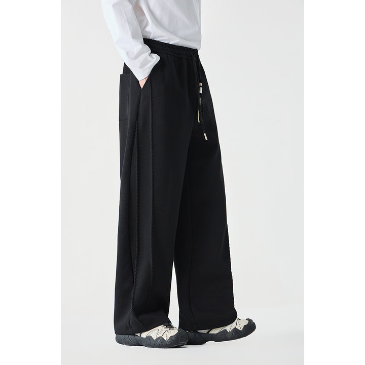 Damen Weite High‑Waist Jogginghose mit Ziernähten und Kordelzug Echoarchiv
