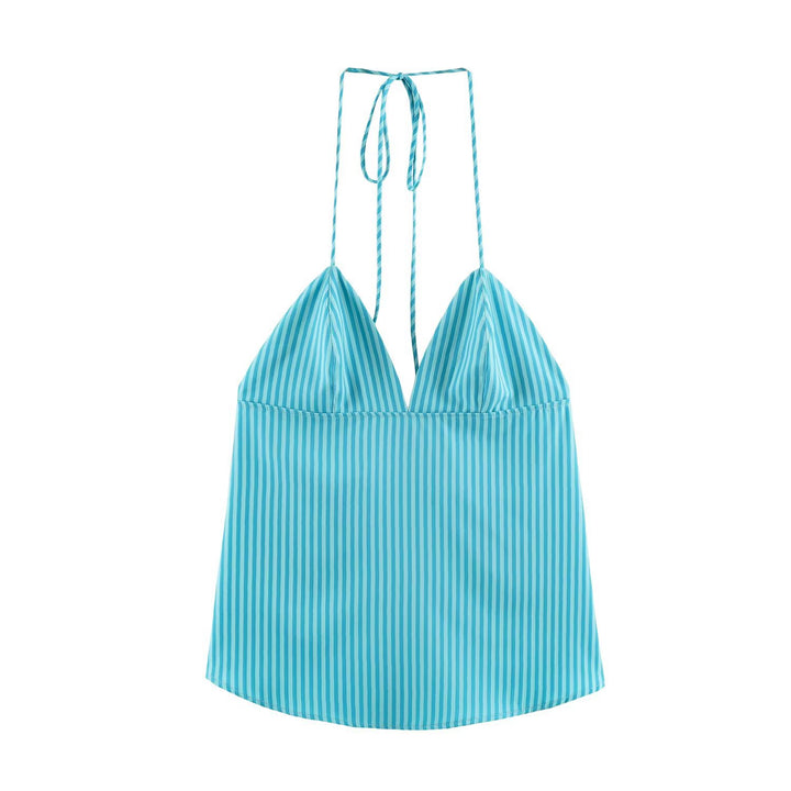 Damen Weite Gestreifte Lounge-Hose mit Tunnelzug und Relax-Fit Echo Archiv