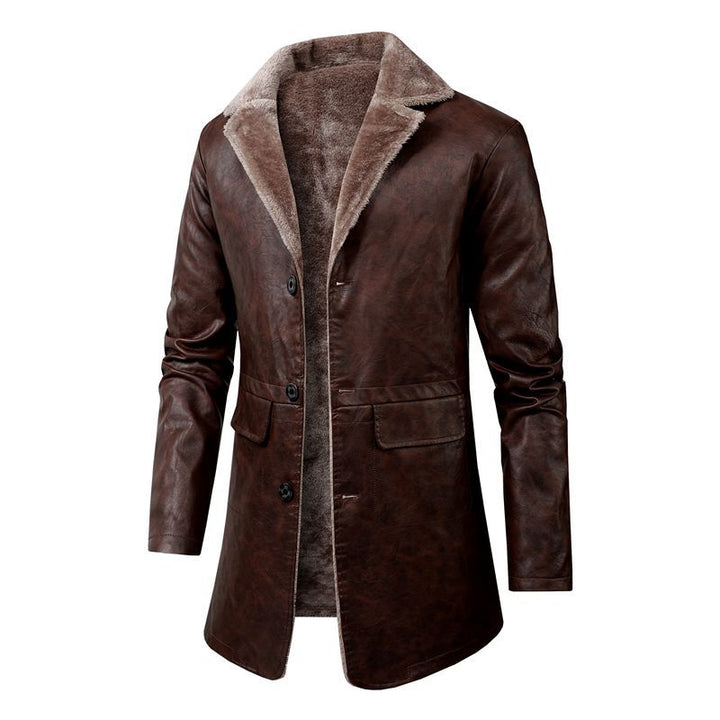 Herren Elegante Lederjacke mit Warmfutter Echo Archiv