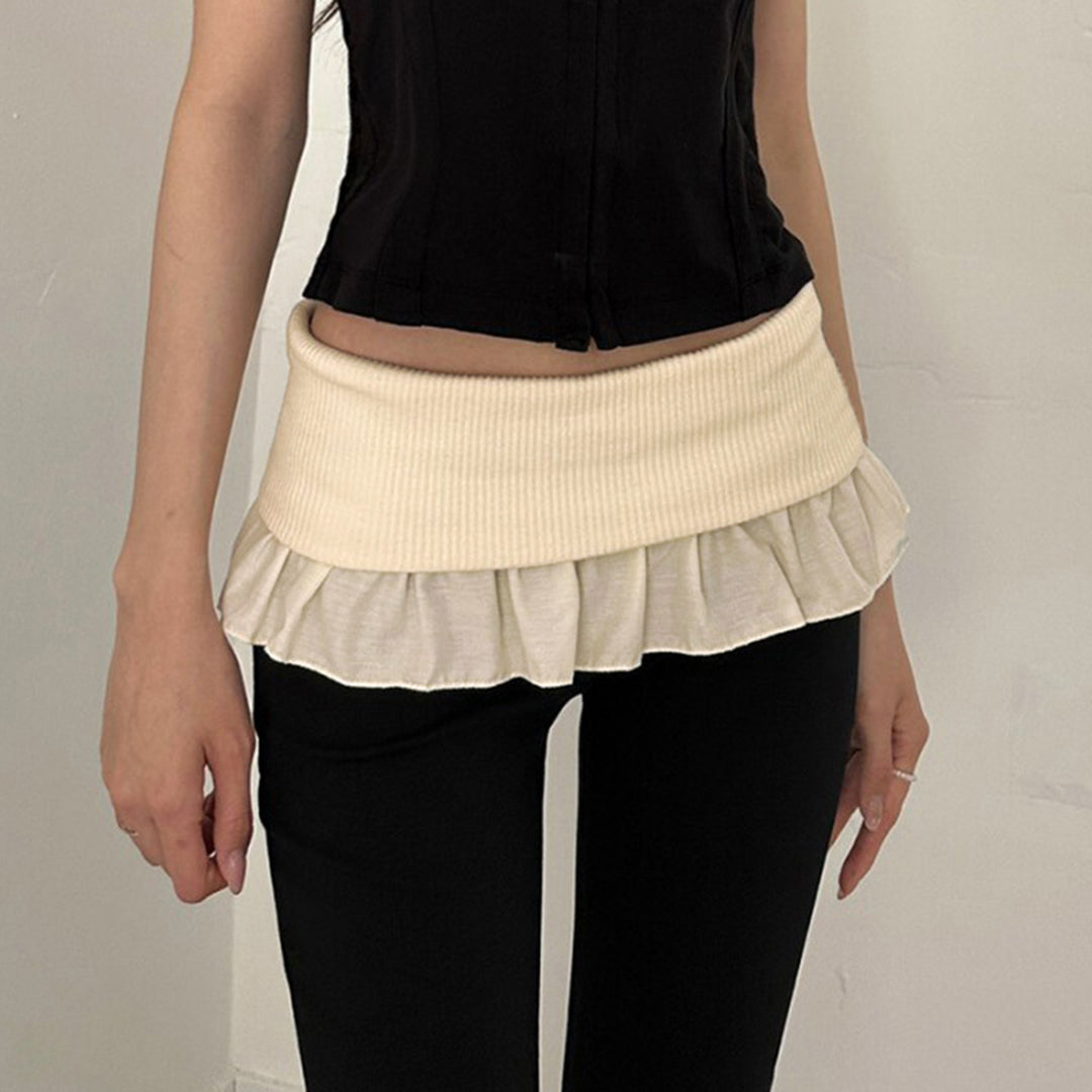 Damen nan taillierte Highwaist Schlaghose mit Zierband, Gürtelschlaufen und ausgestelltem Bein Echo Archiv