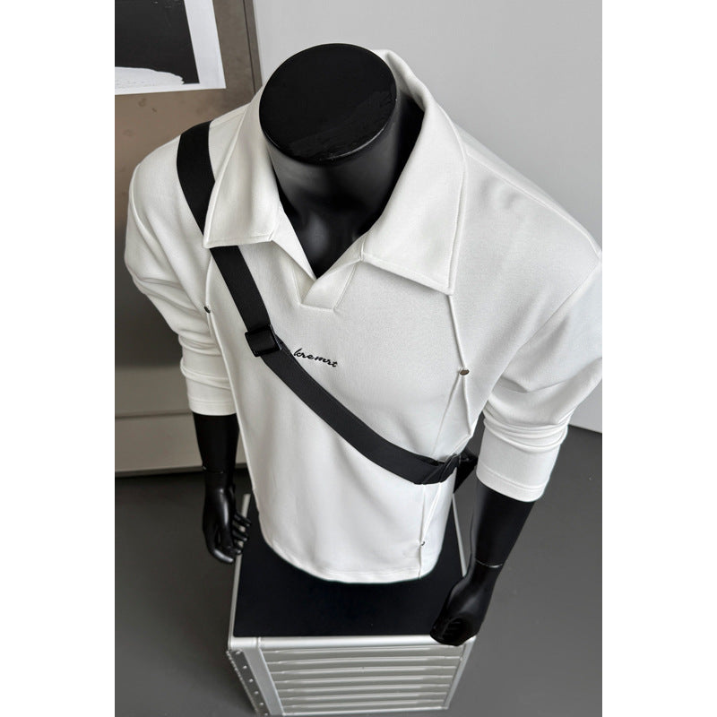 Herren Urban Elegante Langarmhemd Jacke Echo Archiv
