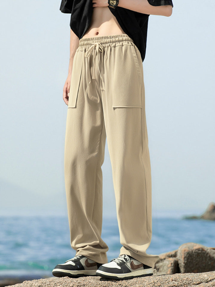 Herren Sportliche Freizeithose mit seitlichen Taschen und elastischem Bund Echoarchiv