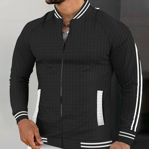 Herren gesteppte Sportjacke mit modernem Design und praktischen Reißverschlusstaschen Echoarchiv