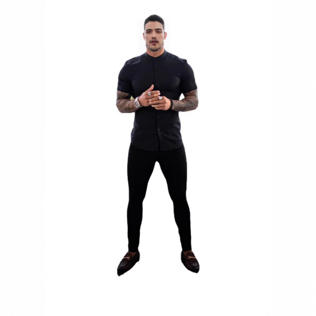 Herren Slim Fit Trousers aus elastischem Material mit seitlichen Taschen Echoarchiv