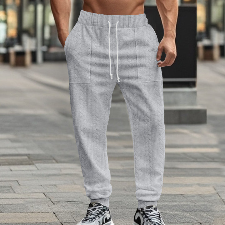 Herren modische Sweatpants mit strukturiertem Design und praktischen Taschen Echoarchiv