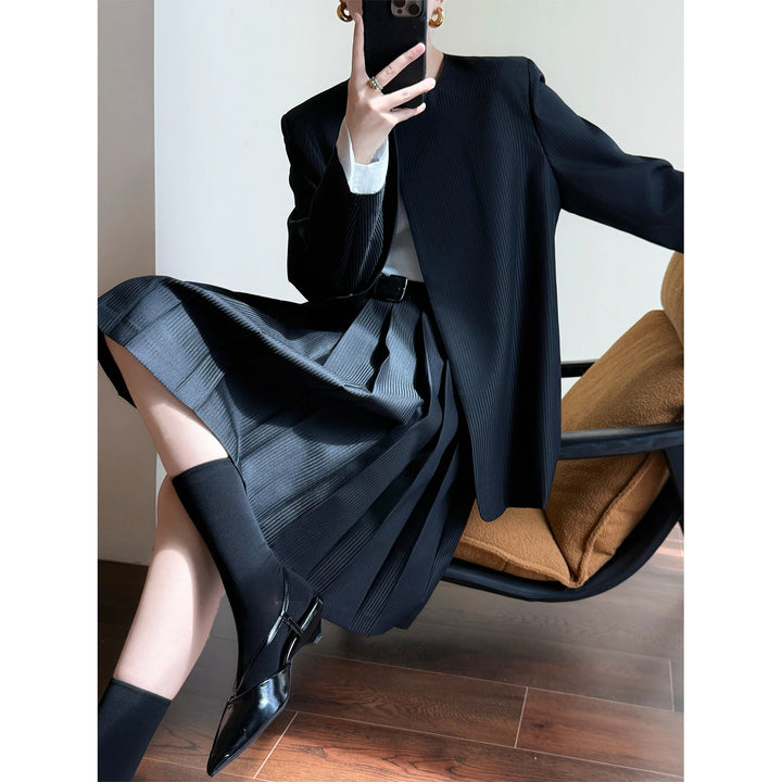 Damen Elegante Plisseejacke Echoarchiv