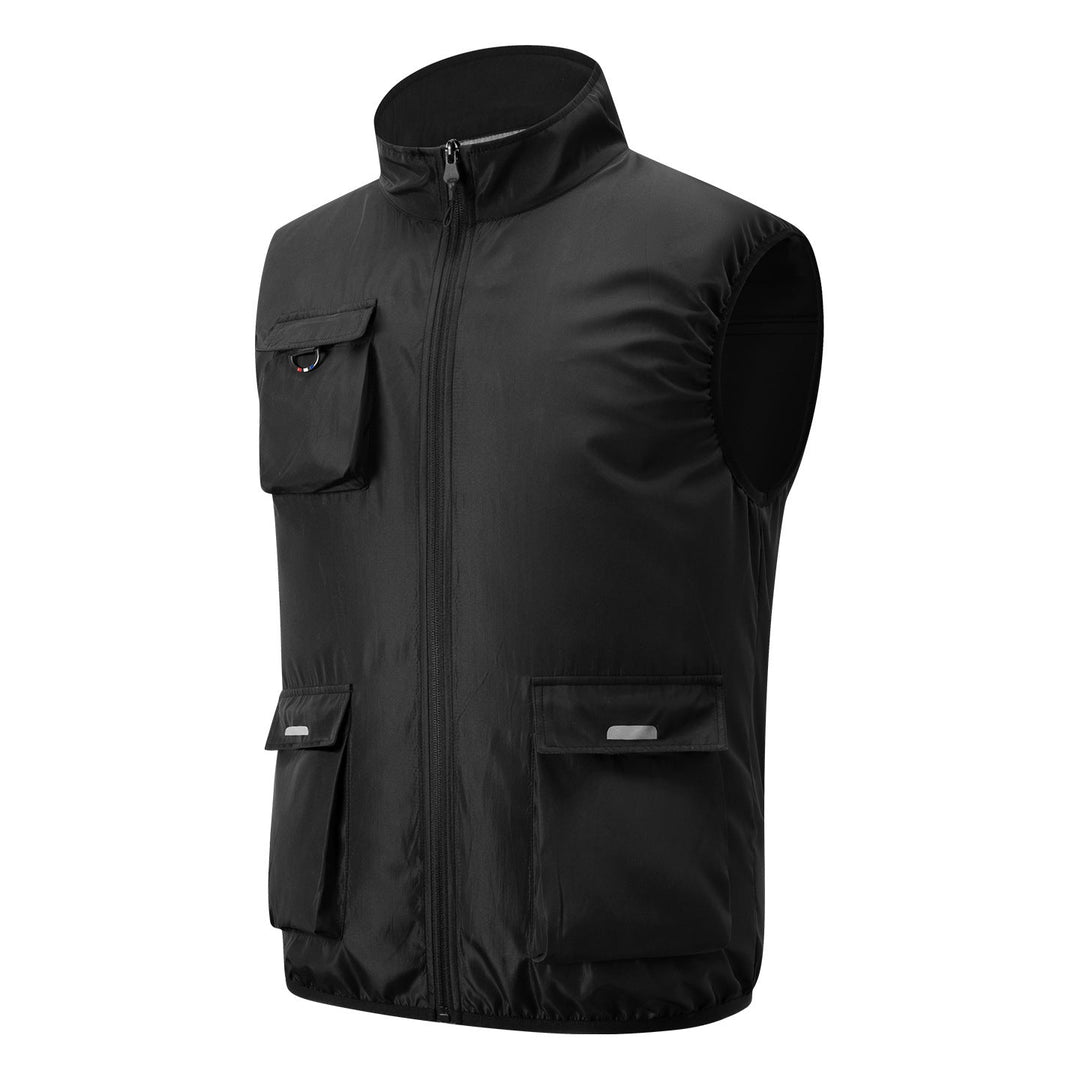 Herren nan leichte multifunktionale Outdoorweste mit Reißverschluss und Mehrfachtaschen Echo Archiv