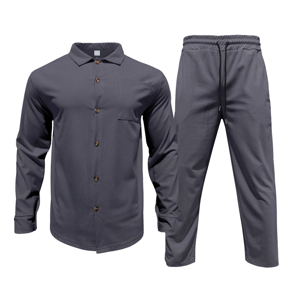 Herren lässiges Hemd und Freizeithose Set Echoarchiv
