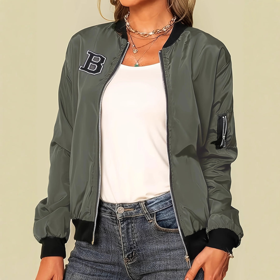 Damen Modische Bomberjacke