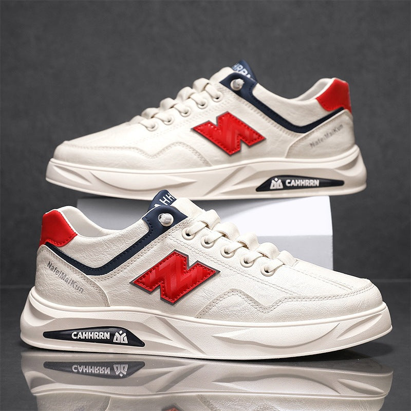 Herren Voluminöse Casual-Sneaker mit strukturiertem Kunstleder, kontrastierten Overlays und gedämpfter Plateau-Sohle – Norré